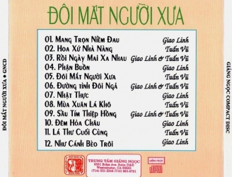 Đĩa CD - Giao Linh - Tuấn Vũ - Đôi Mắt Người Xưa